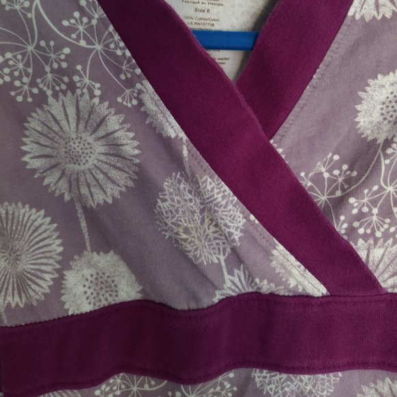 Lavender Tea Collection wrap style dress, size 6 - Picture 5 of 11